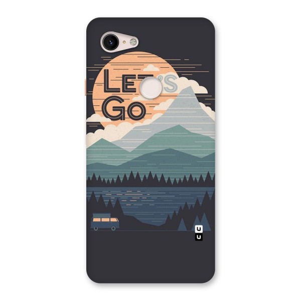 Abstract Travel Back Case for Google Pixel 3 XL