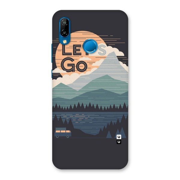 Abstract Travel Back Case for Huawei P20 Lite