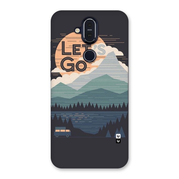 Abstract Travel Back Case for Nokia 8.1