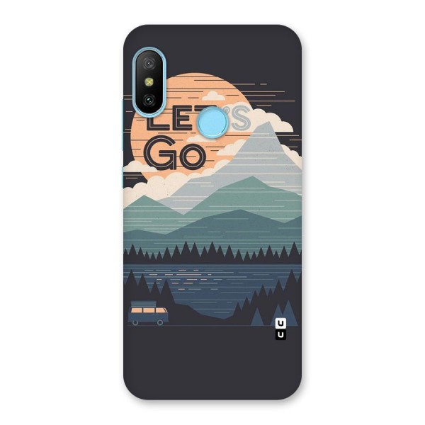 Abstract Travel Back Case for Redmi 6 Pro