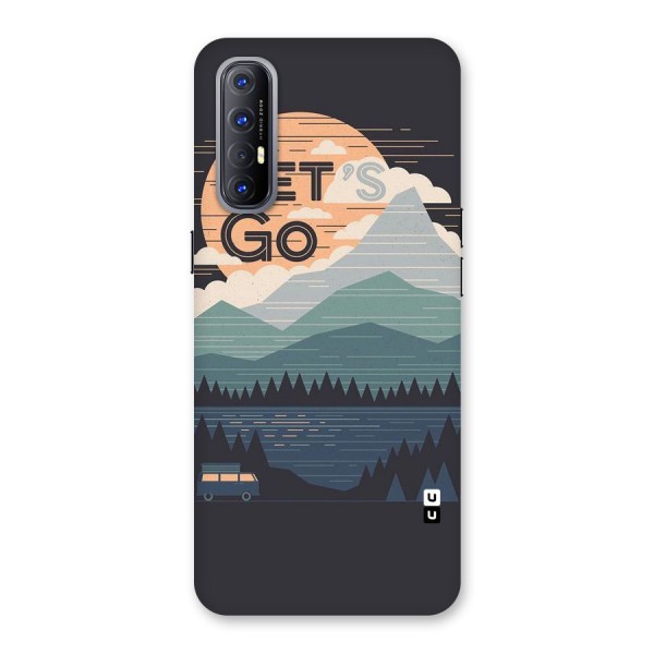 Abstract Travel Back Case for Reno3 Pro