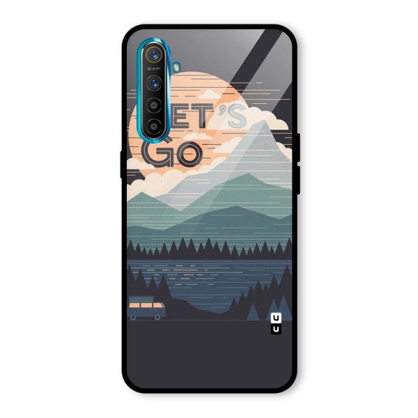 Abstract Travel Glass Back Case for Realme XT