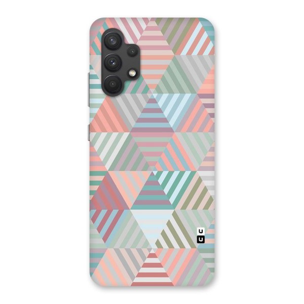 Abstract Triangle Lines Back Case for Galaxy A32