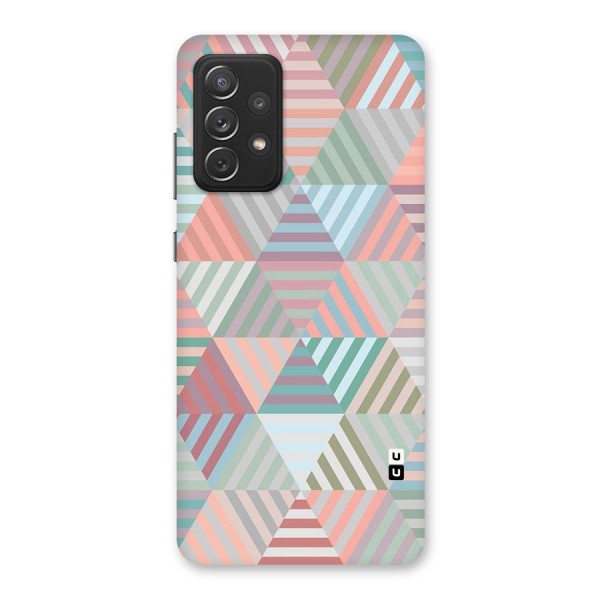 Abstract Triangle Lines Back Case for Galaxy A72