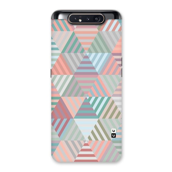 Abstract Triangle Lines Back Case for Galaxy A80