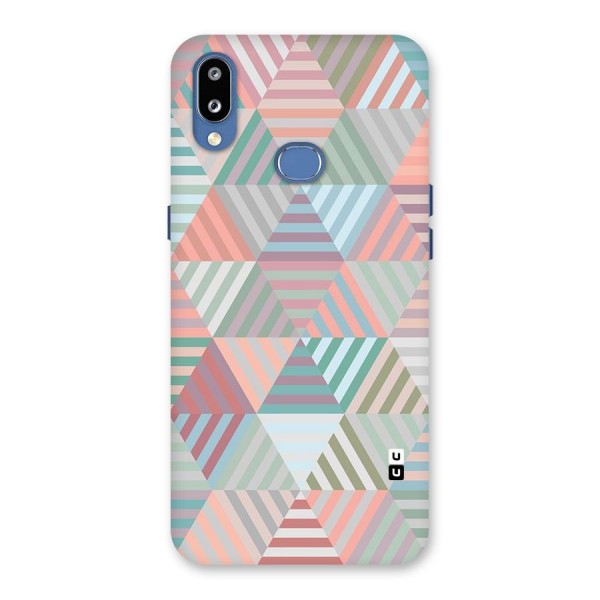 Abstract Triangle Lines Back Case for Galaxy M01s