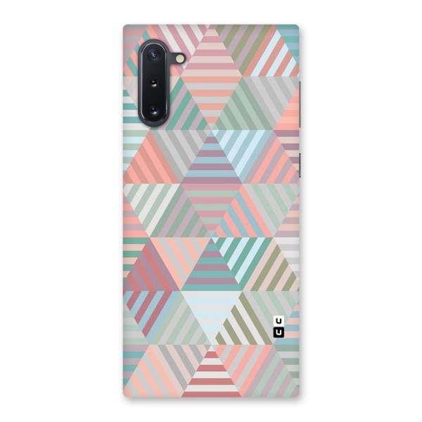 Abstract Triangle Lines Back Case for Galaxy Note 10