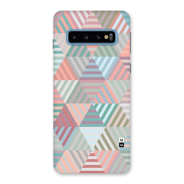 Abstract Triangle Lines Back Case for Galaxy S10