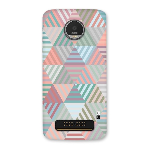 Abstract Triangle Lines Back Case for Moto Z Play