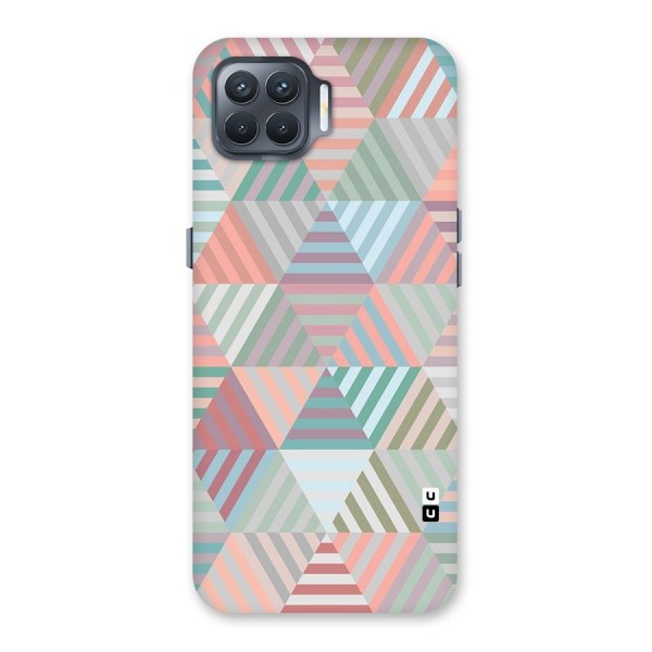 Abstract Triangle Lines Back Case for Oppo F17 Pro