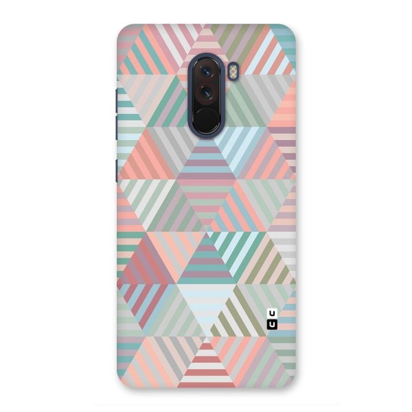 Abstract Triangle Lines Back Case for Poco F1