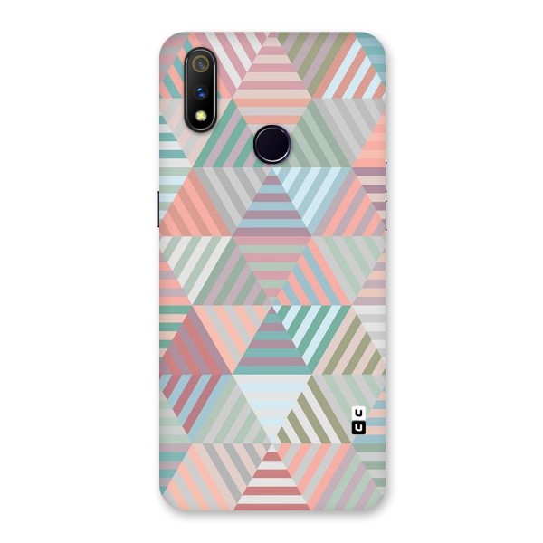 Abstract Triangle Lines Back Case for Realme 3 Pro