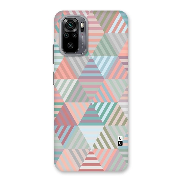 Abstract Triangle Lines Back Case for Redmi Note 10