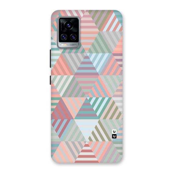 Abstract Triangle Lines Back Case for Vivo V20 Pro