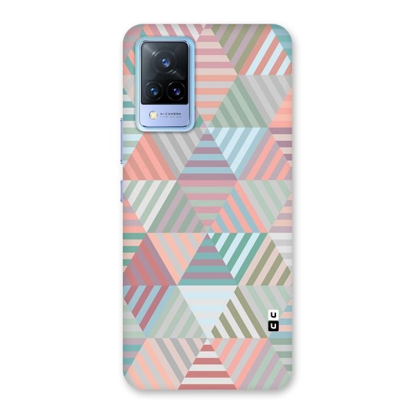 Abstract Triangle Lines Back Case for Vivo V21 5G