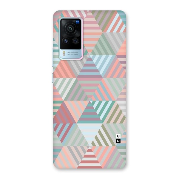 Abstract Triangle Lines Back Case for Vivo X60 Pro