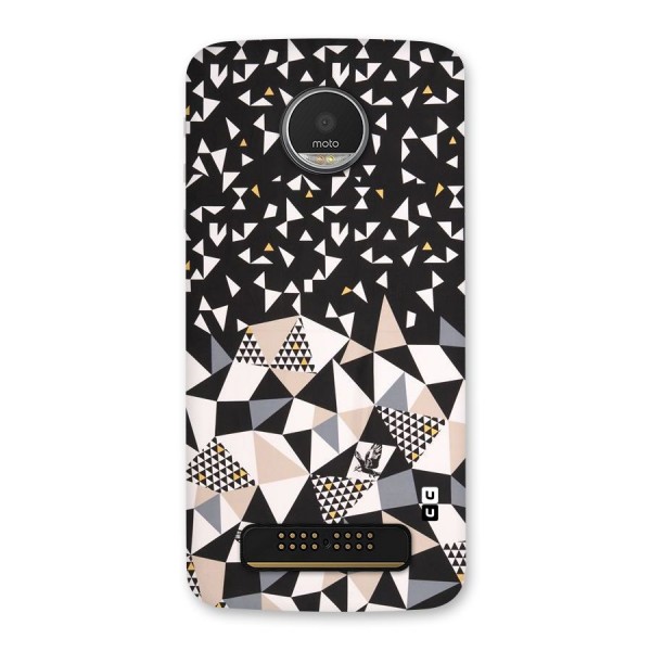 Abstract Varied Triangles Back Case for Moto Z Play