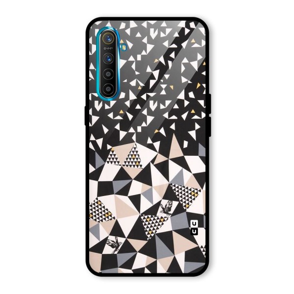 Abstract Varied Triangles Glass Back Case for Realme XT