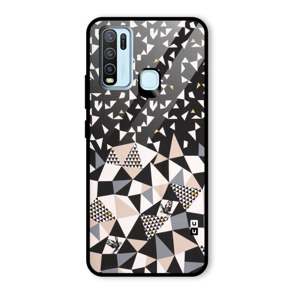 Abstract Varied Triangles Glass Back Case for Vivo Y50