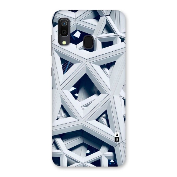 Abstract White Lines Back Case for Galaxy A20