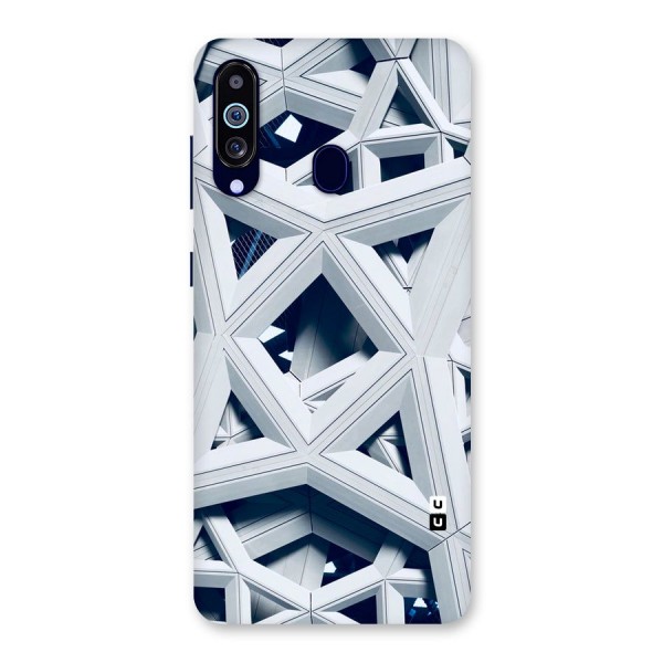 Abstract White Lines Back Case for Galaxy A60