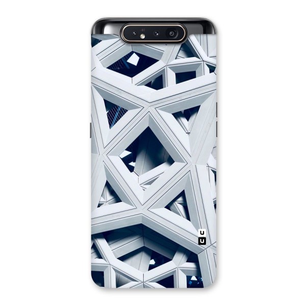 Abstract White Lines Back Case for Galaxy A80