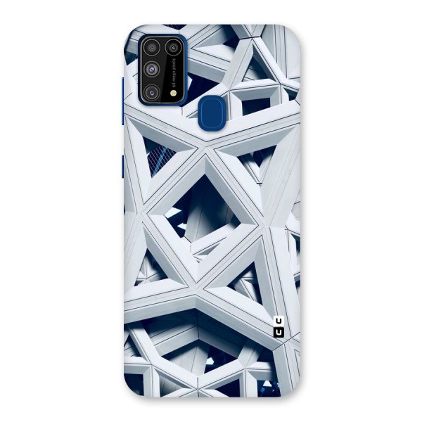 Abstract White Lines Back Case for Galaxy F41