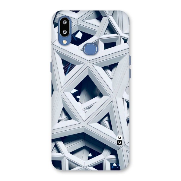 Abstract White Lines Back Case for Galaxy M01s