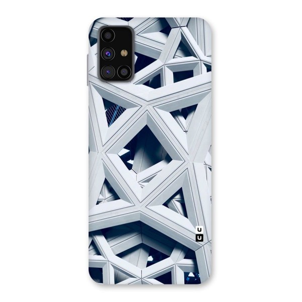 Abstract White Lines Back Case for Galaxy M31s