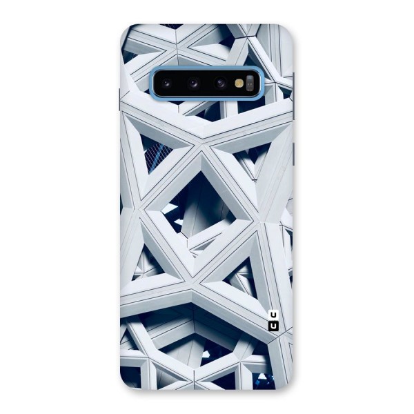 Abstract White Lines Back Case for Galaxy S10