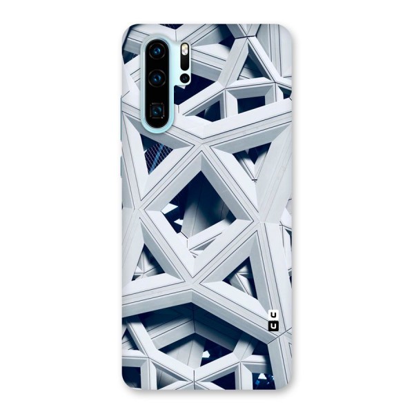 Abstract White Lines Back Case for Huawei P30 Pro