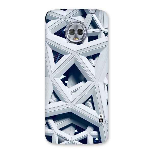 Abstract White Lines Back Case for Moto G6