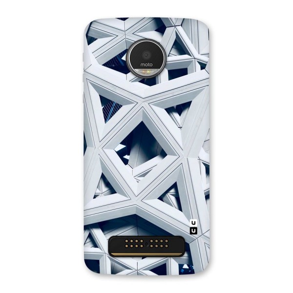 Abstract White Lines Back Case for Moto Z Play