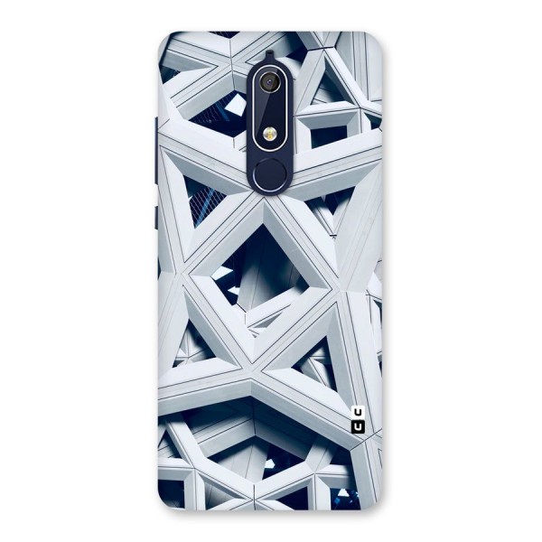 Abstract White Lines Back Case for Nokia 5.1