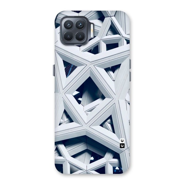 Abstract White Lines Back Case for Oppo F17 Pro