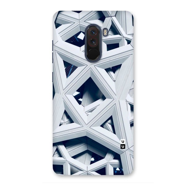 Abstract White Lines Back Case for Poco F1