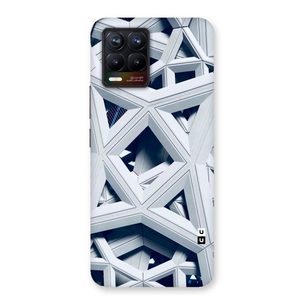 Abstract White Lines Back Case for Realme 8