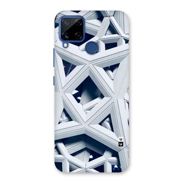 Abstract White Lines Back Case for Realme C12