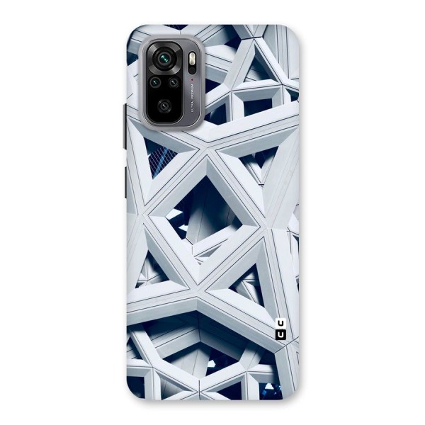 Abstract White Lines Back Case for Redmi Note 10