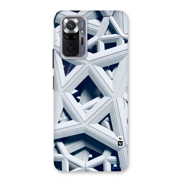 Abstract White Lines Back Case for Redmi Note 10 Pro