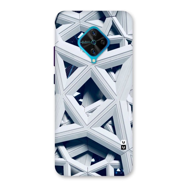 Abstract White Lines Back Case for Vivo S1 Pro