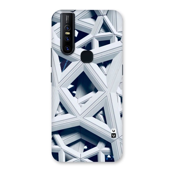 Abstract White Lines Back Case for Vivo V15