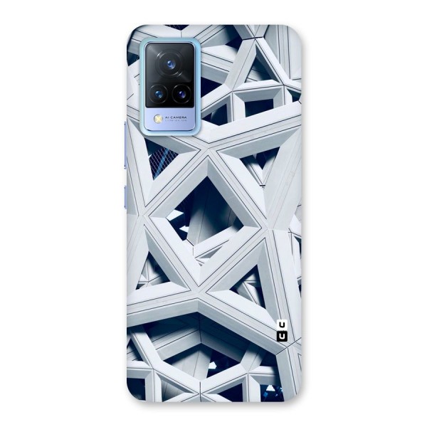 Abstract White Lines Back Case for Vivo V21 5G