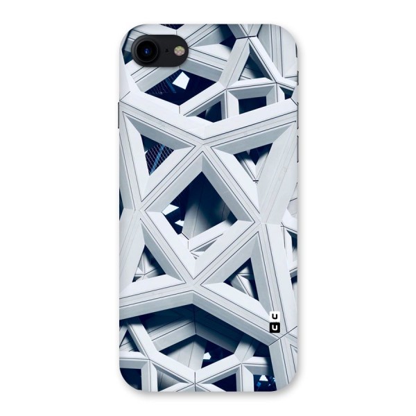 Abstract White Lines Back Case for iPhone SE 2020