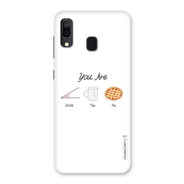 Acute Tea Pie Back Case for Galaxy A20