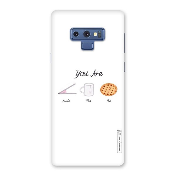 Acute Tea Pie Back Case for Galaxy Note 9