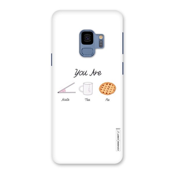 Acute Tea Pie Back Case for Galaxy S9