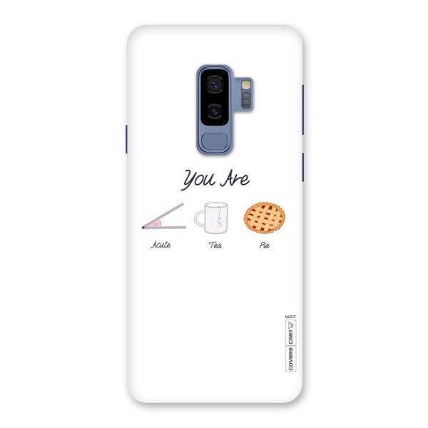 Acute Tea Pie Back Case for Galaxy S9 Plus