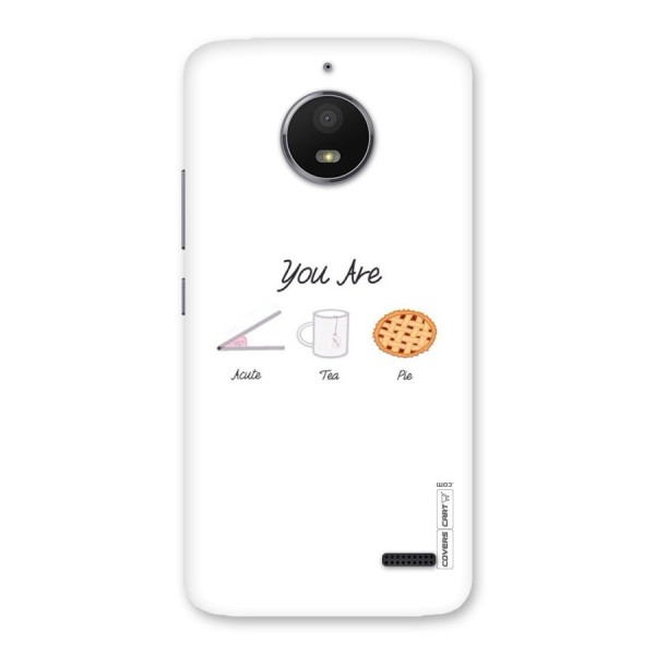 Acute Tea Pie Back Case for Moto E4