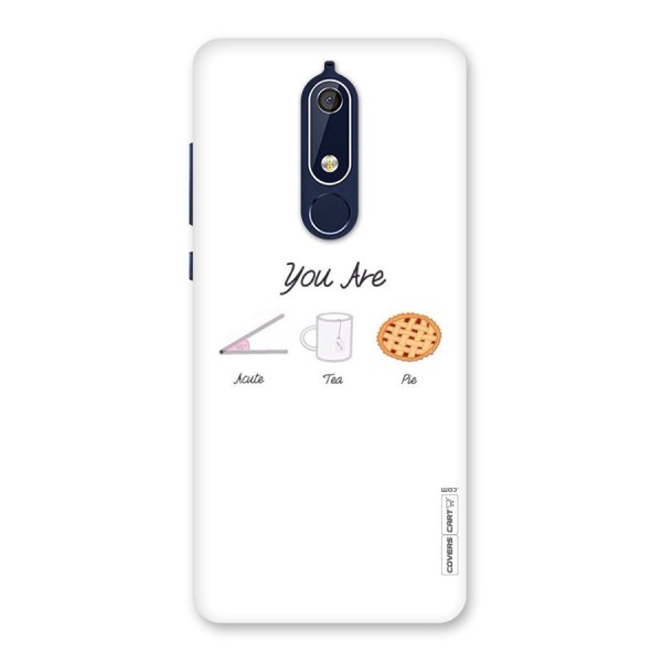 Acute Tea Pie Back Case for Nokia 5.1